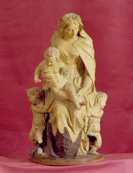 Madonna z Dzieciątkiem (papier mache)